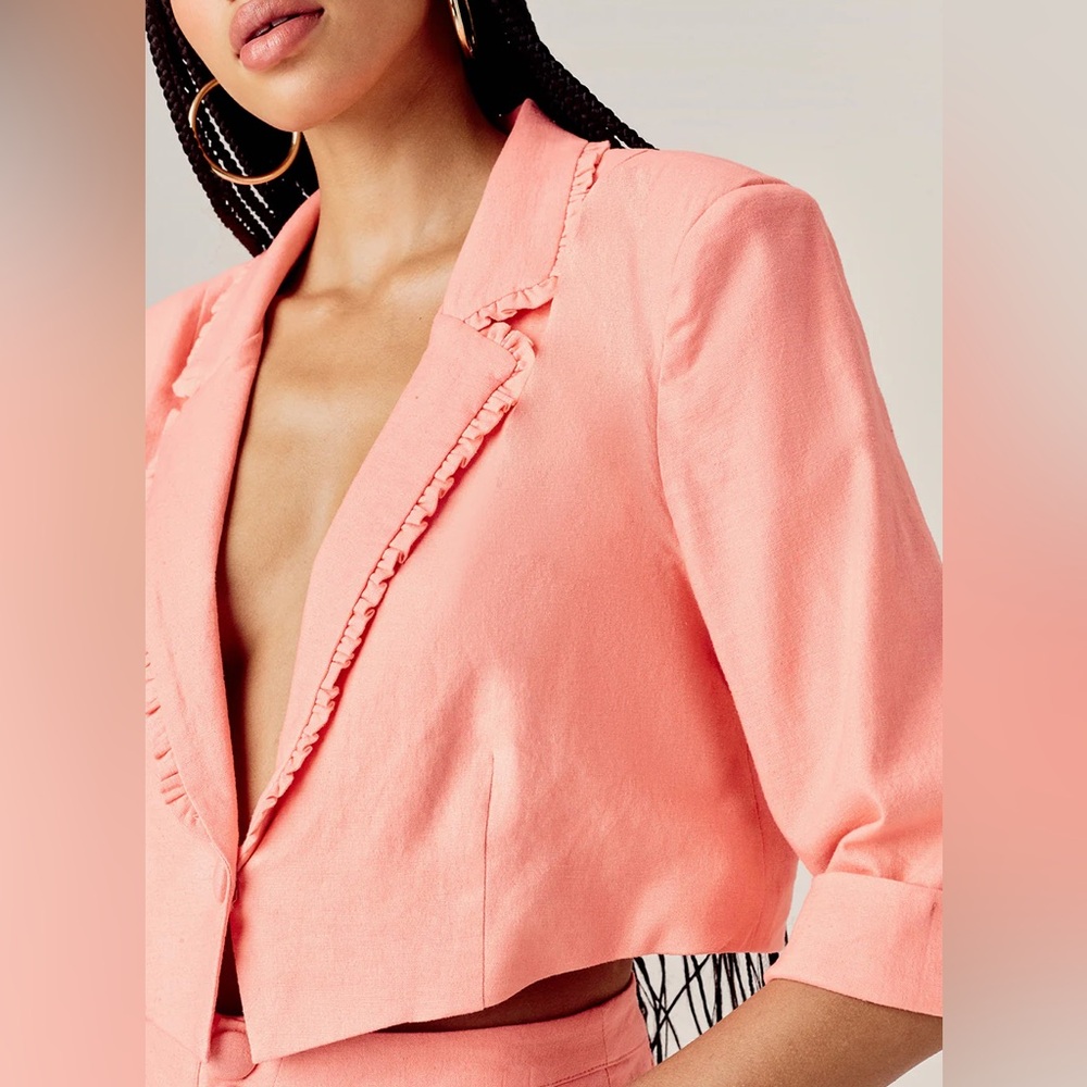 For Love & Lemons Millie Cropped Blazer